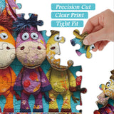 Quilted Donkeys Jigsaw Puzzle 1000 Pieces