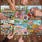 Food Trucks Jigsaw Puzzle 1000 Pieces