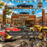 Vintage Motor Town Jigsaw Puzzle 1000 Pieces