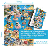 Jolly Splashing Paws Jigsaw Puzzle 1000 Pieces