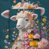 Flower Sheep Jigsaw Puzzle 1000 Pieces