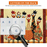 Fabric Chickens Jigsaw Puzzle 1000 Pieces
