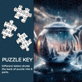 Snowlit Teapot Jigsaw Puzzle 1000 Pieces