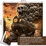 Skull Train Jigsaw Puzzle 1000 Pieces