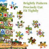 Patchwork Harvest Jigsaw Puzzle 1000 Pieces
