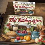 Accogliente puzzle da cucina puzzle 1000 pezzi