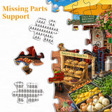 Village Farmers Market Jigsaw Puzzle 1000 Pieces