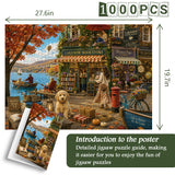 Lakeside Booktown Jigsaw Puzzle 1000 Pieces