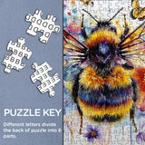 Floral Bee Jigsaw Puzzle 1000 Pieces