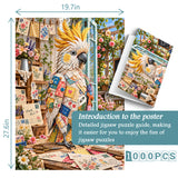 Patchwork Cockatoo Jigsaw Puzzle 1000 Pieces
