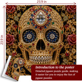 Gemstone Skull Jigsaw Puzzle 1000 Pieces
