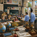 Vintage Classroom Time Jigsaw Puzzle 1000 Pieces