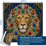 Gilded Lion Crest Jigsaw Puzzle 1000 Pieces