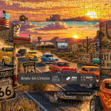 Route 66 Cruisin Jigsaw Puzzle 1000 Pieces