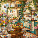 Floral Kitchen Jigsaw Puzzle 1000 Pieces