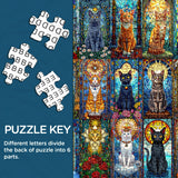 Glass Cat Jigsaw Puzzle 1000 Pieces