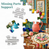 Craft Table Cozy Jigsaw Puzzle 1000 Pieces