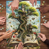 Book Page Treehouse Jigsaw Puzzle 1000 Pieces