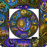Stained Glass Zodiac Jigsaw Puzzle 1000 Pieces