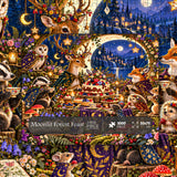 Moonlit Forest Feast Jigsaw Puzzle 1000 Pieces