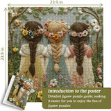 Needle Flower Child Jigsaw Puzzle 1000 Pieces