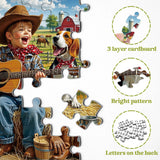 Cowboy Strums Jigsaw Puzzle 1000 Pieces