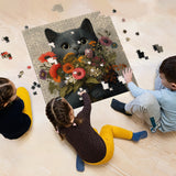 Flower Cat Jigsaw Puzzle 1000 Pieces