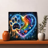 Neon Heart Trails Jigsaw Puzzle 1000 Pieces