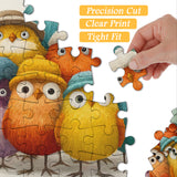 Funny Hat Birds Jigsaw Puzzle 1000 Pieces