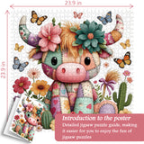Patchwork Cow Jigsaw Puzzle 1000 Pieces