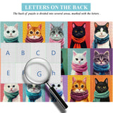 Cat Scarf Collection Jigsaw Puzzle 1000 Pieces