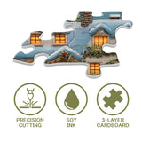 Snowy Cozy Home Jigsaw Puzzle 1000 Pieces