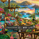 Tropical Retreat Jigsaw Puzzle 1000 Pieces