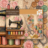 Vintage Sewing Room Jigsaw Puzzle 1000 Pieces