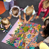 Sunny Flower Harbor Market Jigsaw Puzzle 1000 Pieces