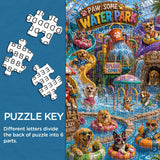 Cute Pet Water Park Jigsaw Puzzle 1000 Pieces