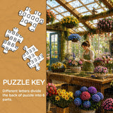 Floral Art Cottage Jigsaw Puzzle 1000 Pieces