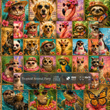 Tropical Animal Party Jigsaw Puzzle 1000 Pieces