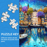 Canal Starry Night Jigsaw Puzzle 1000 Pieces