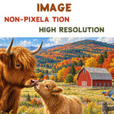 Highland Cow Love Jigsaw Puzzle 1000 Pieces