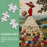 Button Skirt Jigsaw Puzzle 1000 Pieces