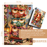 Floral Owls Jigsaw Puzzle 1000 Pieces