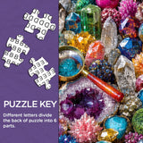 Gemstone Kaleidoscope Jigsaw Puzzle 1000 Pieces