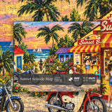 Sunset Seaside Stop Jigsaw Puzzle 1000 Pieces