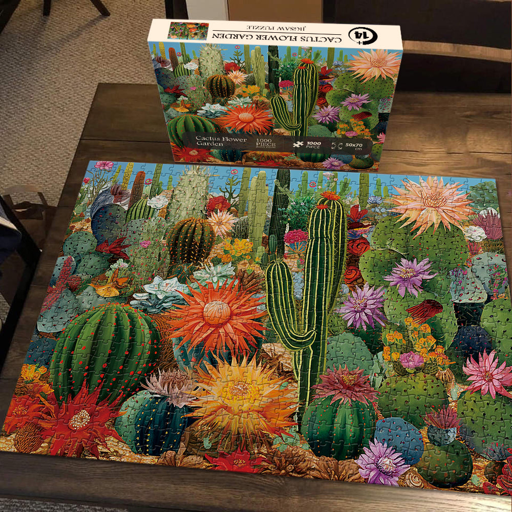 Bboldin® Cactus Flower Garden Jigsaw Puzzle 1000 Pieces bboldin