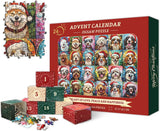 Happy Christmas Dogs Advent Calendar Jigsaw Puzzle 1000 Pieces