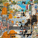 Cats' Coastal Holiday Jigsaw Puzzle 1000 Pieces