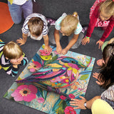 Collage Colorful Bird Jigsaw Puzzle 1000 Pieces