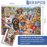 Garden Pet Party Jigsaw Puzzle 1000 Pieces