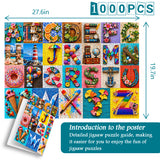 Alphabet Kaleidoscope Jigsaw Puzzle 1000 Pieces